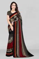 Georgette Printed Saree for Women 