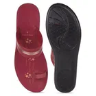 Flats for Women, Maroon 