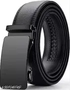 PU Solid Belt for Men ,Black 