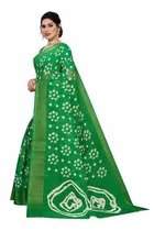 शारदा क्रिएशन लिनन बंधनी प्रिंटेड साड़ी 