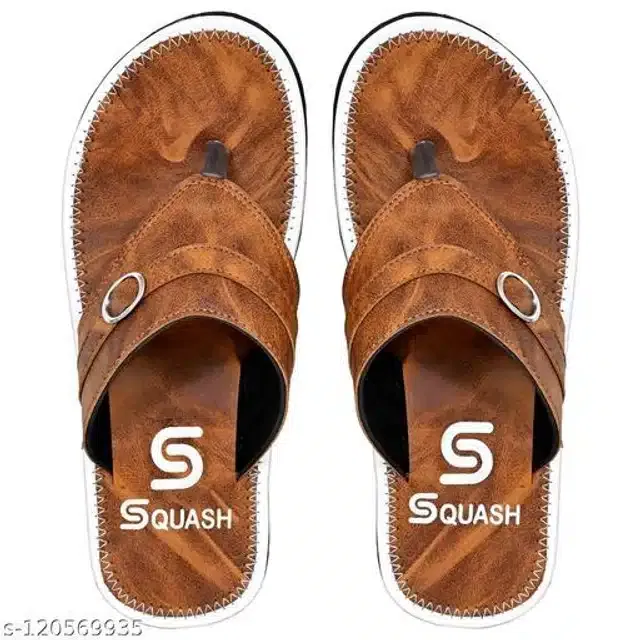 Flip Flop for Men (Tan, 9)