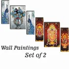 MDF 2 Pcs Designer Wall Painting for Home & Office 
