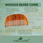 Park Daniel Natural & Ecofriendly Handcrafted Wooden Beard Comb, Neem Wooden Dressing Handle Comb & Medium Detangler Comb 