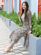 Cotton Printed Women's Kurta with Pant Set 