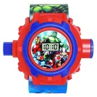 Marvel Avengers Digital Watch with 24 Image Projection for Kids (Multicolor)