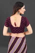Trendy Georgette Saree with Blouse Piece For Women 