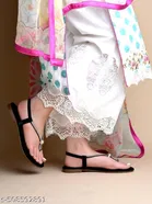 Shoetopia Flat Sandals Silver 