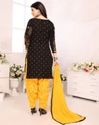 Punjabi Floral Unstitched Suit for Women 