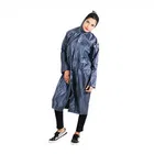 Solid Overcoat with Hoods and Side Pocket Raincoat for Women 