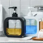 Plastic Refillable Liquid Soap Dispenser for Bathroom (Multicolor, 300 ml) (Pack of 2)