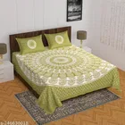 Cotton Double Bedsheet with 2 Pillow Cover 