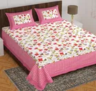 Cotton Rajasthani Jaipuri Double Bedsheet with 2 Pillow Covers 