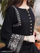 Embroidered A-line Kurta Set for Women 