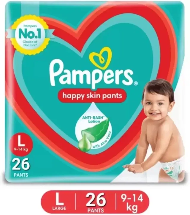 पेम्पर्स डायपर पैंट्स - L (26 Pc)