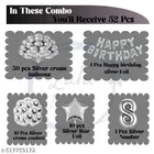 52 Pcs 8th Birthday Decoration kit, Multicolour, Set of 1