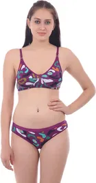 Cotton Blend Lingerie Set for Women 