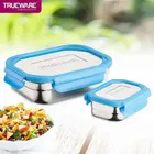 ट्रूवेयर बॉन स्मार्ट लंच बॉक्स विथ स्टेनलेस स्टील टिफ़िन बॉक्स for ऑफिस & स्कूल यूज़ 