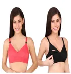 Cotton Blend Solid Bras for Women 