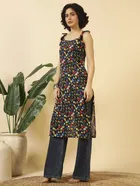 Tie Up Georgette Kurti for Women 