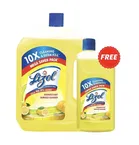 Lizol Disinfectant Surface & Floor Cleaner Liquid, Citrus 2 L + Free Lizol Disinfectant Surface & Floor Cleaner Liquid, Citrus 500 ml