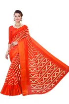 Cotton Flower Printed Saree for Women 
