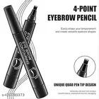 Professional 4 Micro-Fork Tip Waterproof Eyebrow Pen 