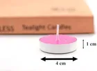 50pcs Colored Wax Tealight Smokeless Candles 
