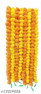 Paper Artificial Marigold Flowers Garlands 