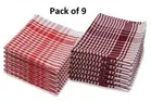 Cotton Kitchen Napkins (Pack of 9) (Multicolor, 16x16 Inches)