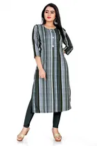 A-Line Crepe Kurti for Women 