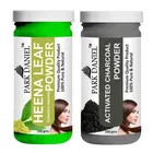 Park Daniel 100% Pure & Natural Heena Leaf Powder & Activated Charcoal Powder 