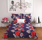 Polycotton Queen Size Bedsheet with Pillow Cover 