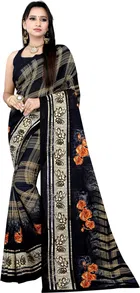 Georgette Printed Saree for Women 