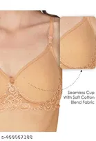 Cotton Blend Bra for Women, Multicolour, Pack of 3 
