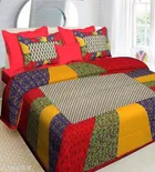 Cotton Queen Bedsheet with 2 Pillow Cover 