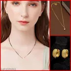 Combo of Alloy Mangalsutra with Pendant & 1 Pair Earrings for Women 