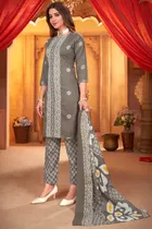 Cotton Unstitched Salwar Suit 