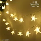 16 LED Star Shape String Light (Gold)