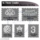 52 Pcs 8th Birthday Decoration kit, Multicolour, Set of 1