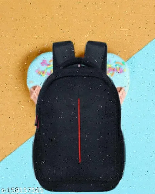 Polyester Backpack for Men & Women, Black