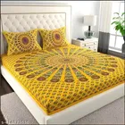 Cotton Double Bedsheet with 2 Pillow Cover 