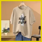Oversized Cotton Blend T-shirts for Women 