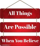 MDF Wooden Wall Hanging Quotes 