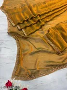 JImmy Choo Saree for Women, Gold 