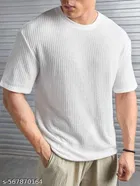 Cotton Blend T-shirt for Men, White 