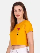 Cotton Blend Printed Top for Women 