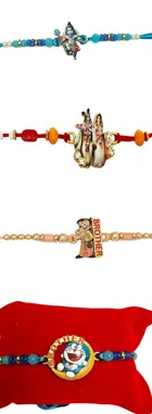 Metal Shiv Radha Krishna Rakhi 