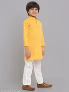 Cotton Blend Kurta with Pyjamas for Boys 