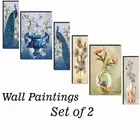 MDF 2 Pcs Designer Wall Painting for Home & Office 