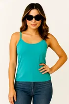 Cotton Solid Camisole for Women, Green 